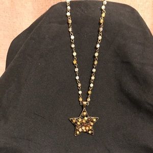 Beaded star necklace